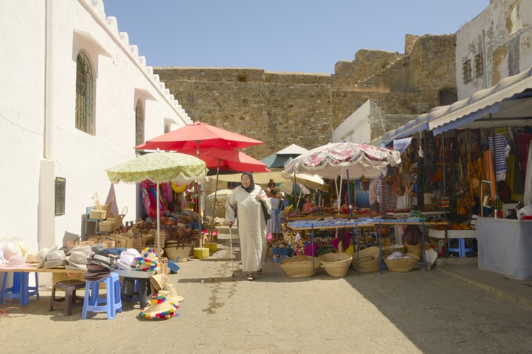 Witte stad Asilah - Marokko