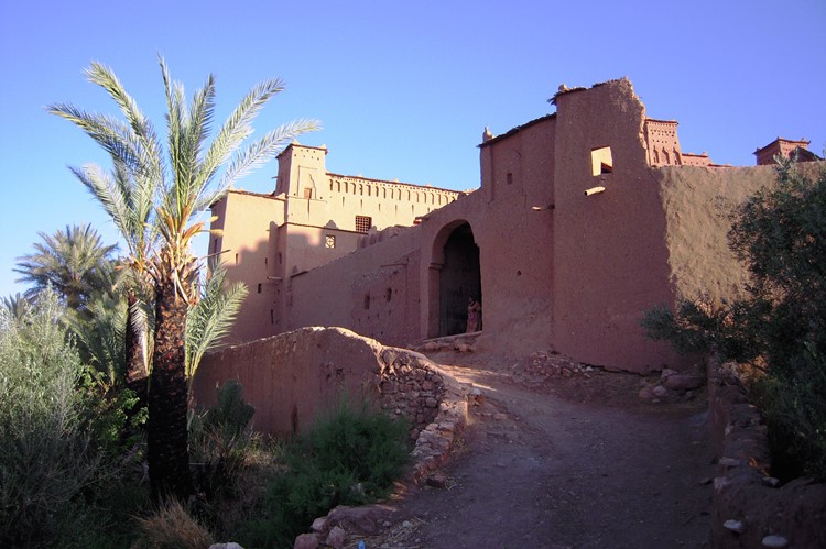 De ingang van Aït Ben-Haddou - Marokko