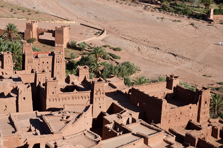 Uitzicht vanaf de top van Aït Ben-Haddou - Marokko