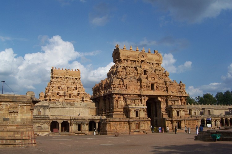 Brihadishvara Temple in Tanjore (Thanjavur), Zuid-India