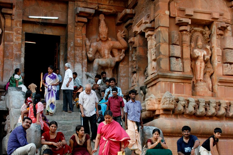 Brihadishvara Temple in Tanjore (Thanjavur), Zuid-India