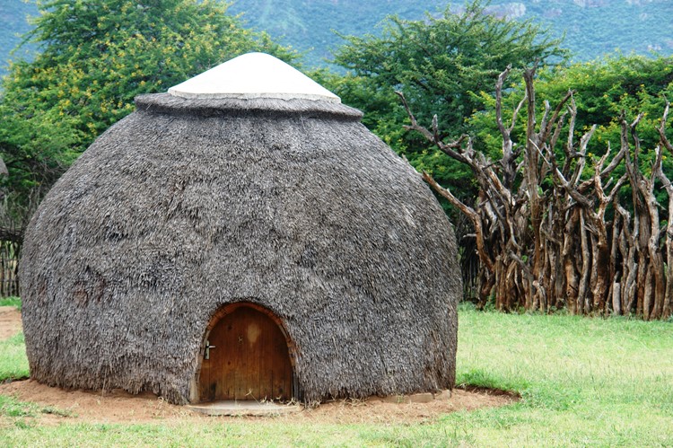 Traditionele rondavel in eSwatini
